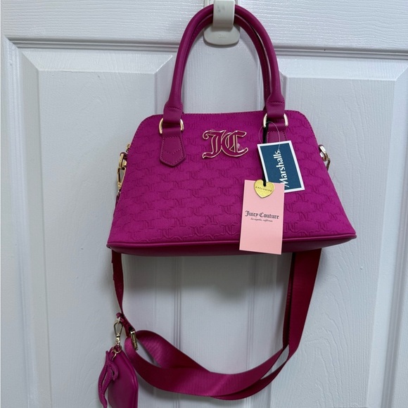NWT Juicy Couture “Team Juicy Forever” Pink (Raspberry) Satchel - Picture 2 of 7